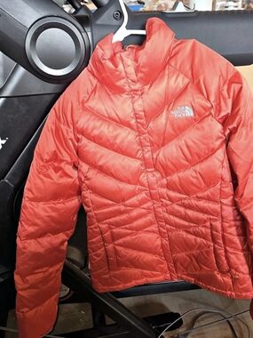 The North Face Women's Aconcagua Jacket Red Quilted Puffer